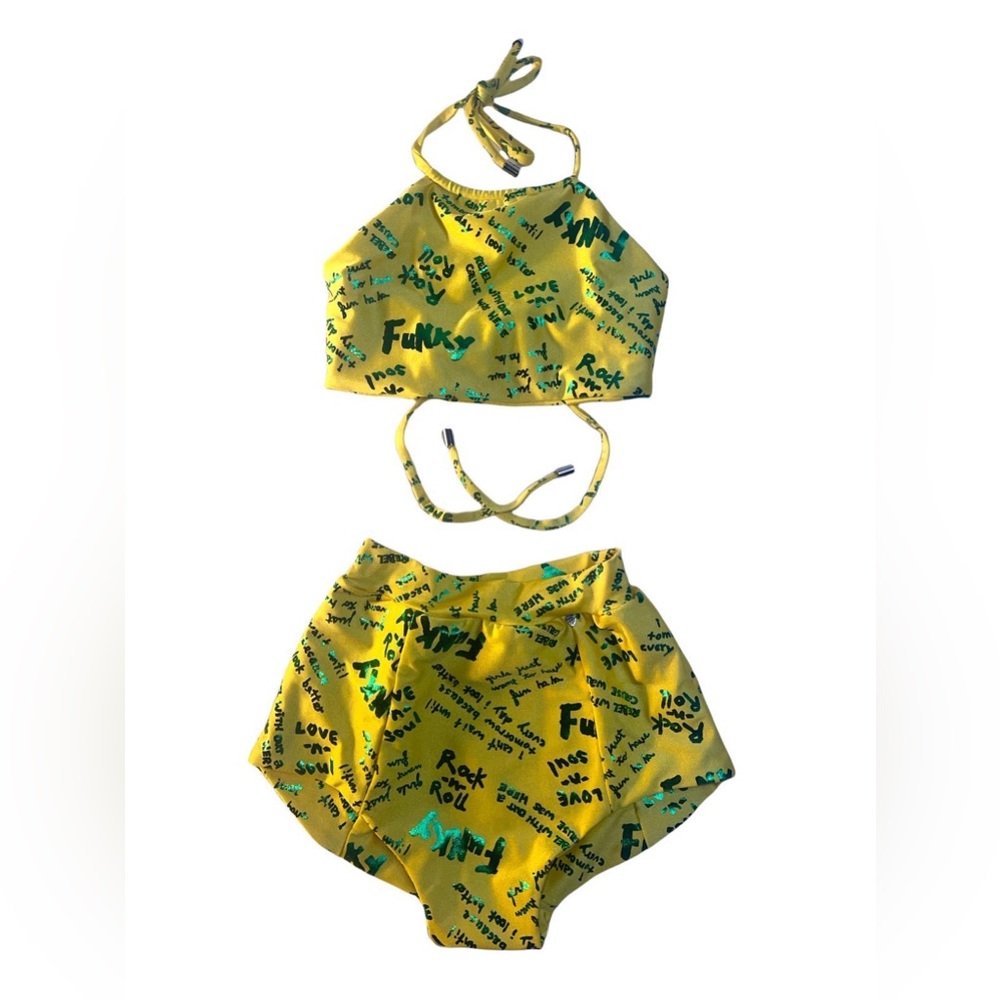Funky Kids Yellow Bikini Set